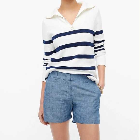 J. Crew 5” Classic Chambray Short  (size 2) - Picture 2 of 11